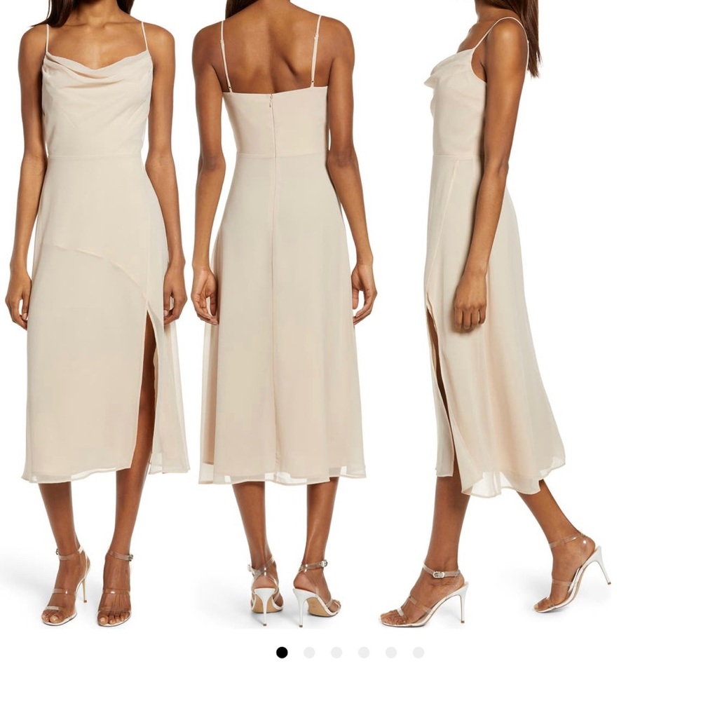 WAYF- the Skyler cowl neck midi dress